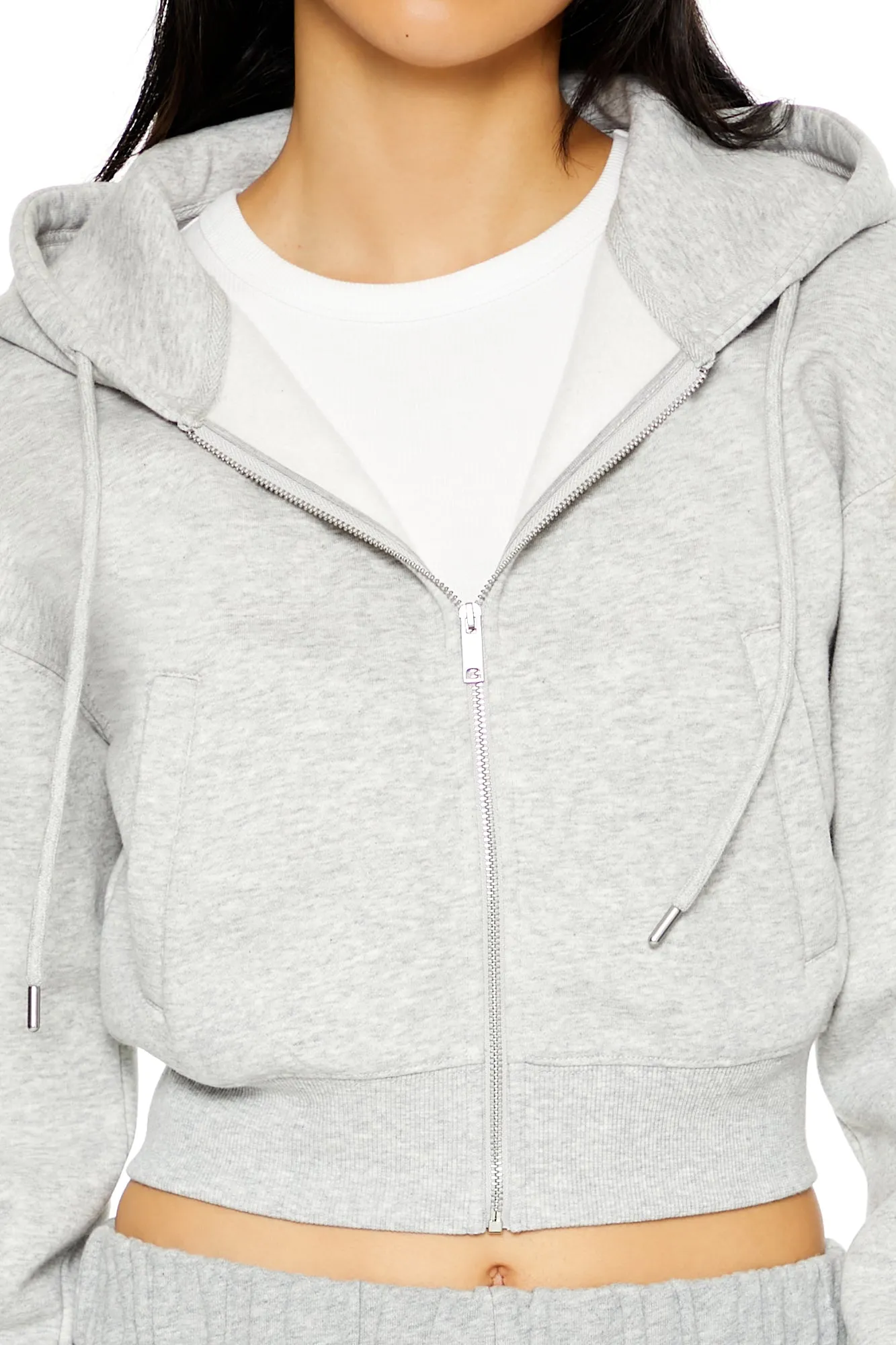 Long Sleeve Cropped Athletic Jacket - Grey sold by Edgars product image thumbnail 2