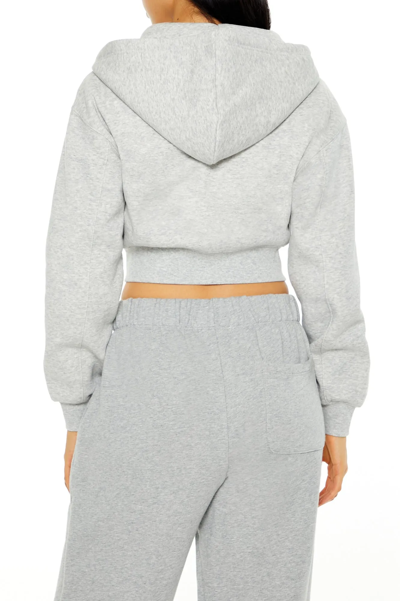 Long Sleeve Cropped Athletic Jacket - Grey sold by Edgars product image thumbnail 4