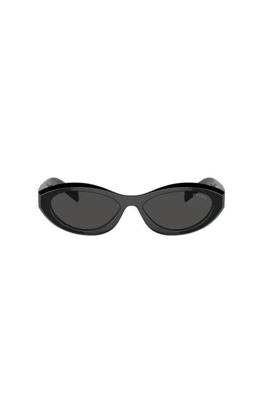 PR26ZS Dark Grey Lens Sunglasses - Black sold by Edgars 