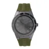 42mm Gunmetal Case & Dial With Green Silicone Band - Gunmetal sold by Edgars 