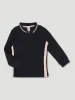 Pre-Boys Waffle Zip Colourblock Tee - Black/Beige sold by Edgars