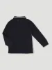 Pre-Boys Waffle Zip Colourblock Tee - Black/Beige sold by Edgars