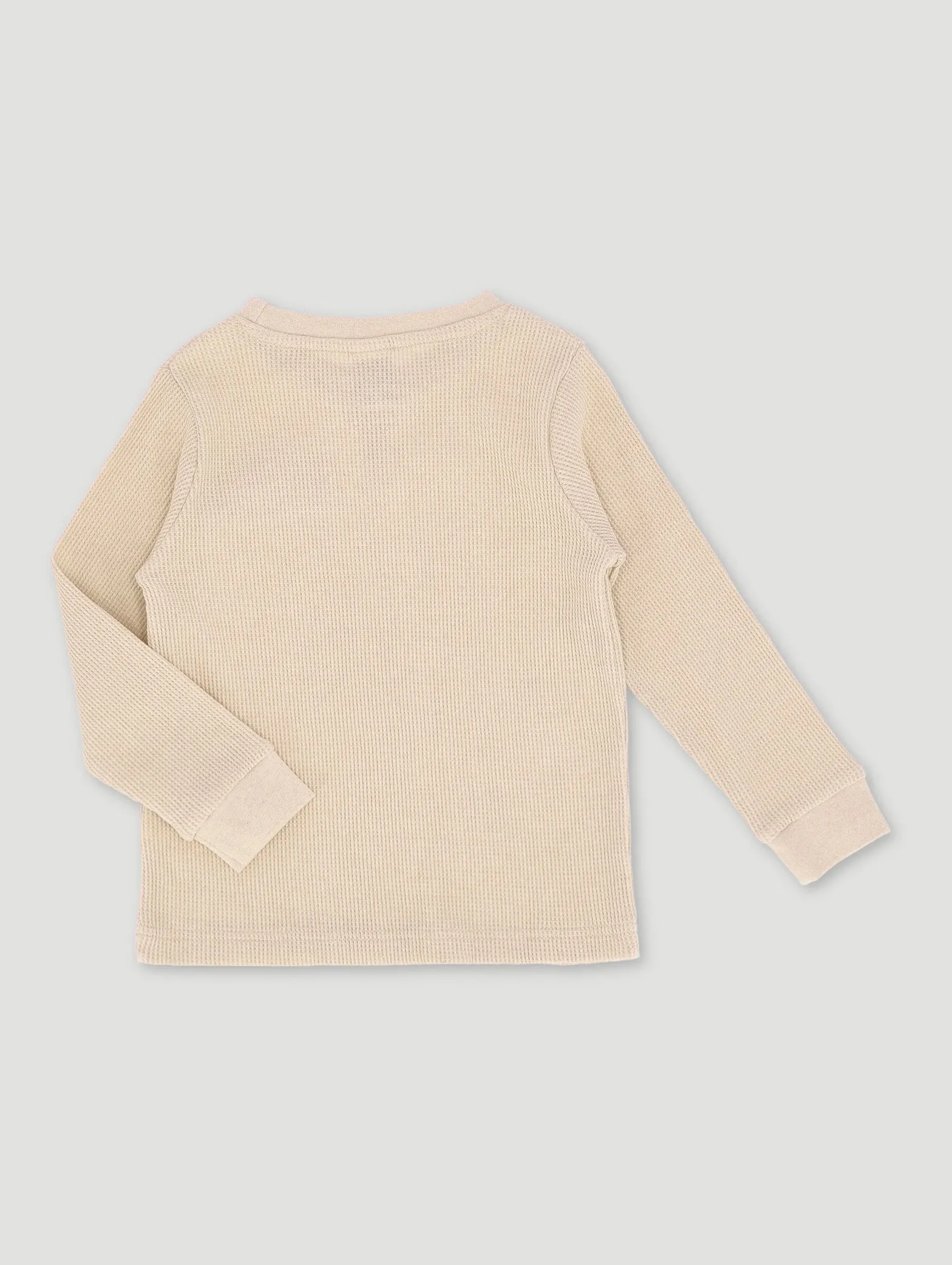 Pre-Boys Long Sleeve Waffle Tee - Stone sold by Edgars product image thumbnail 2