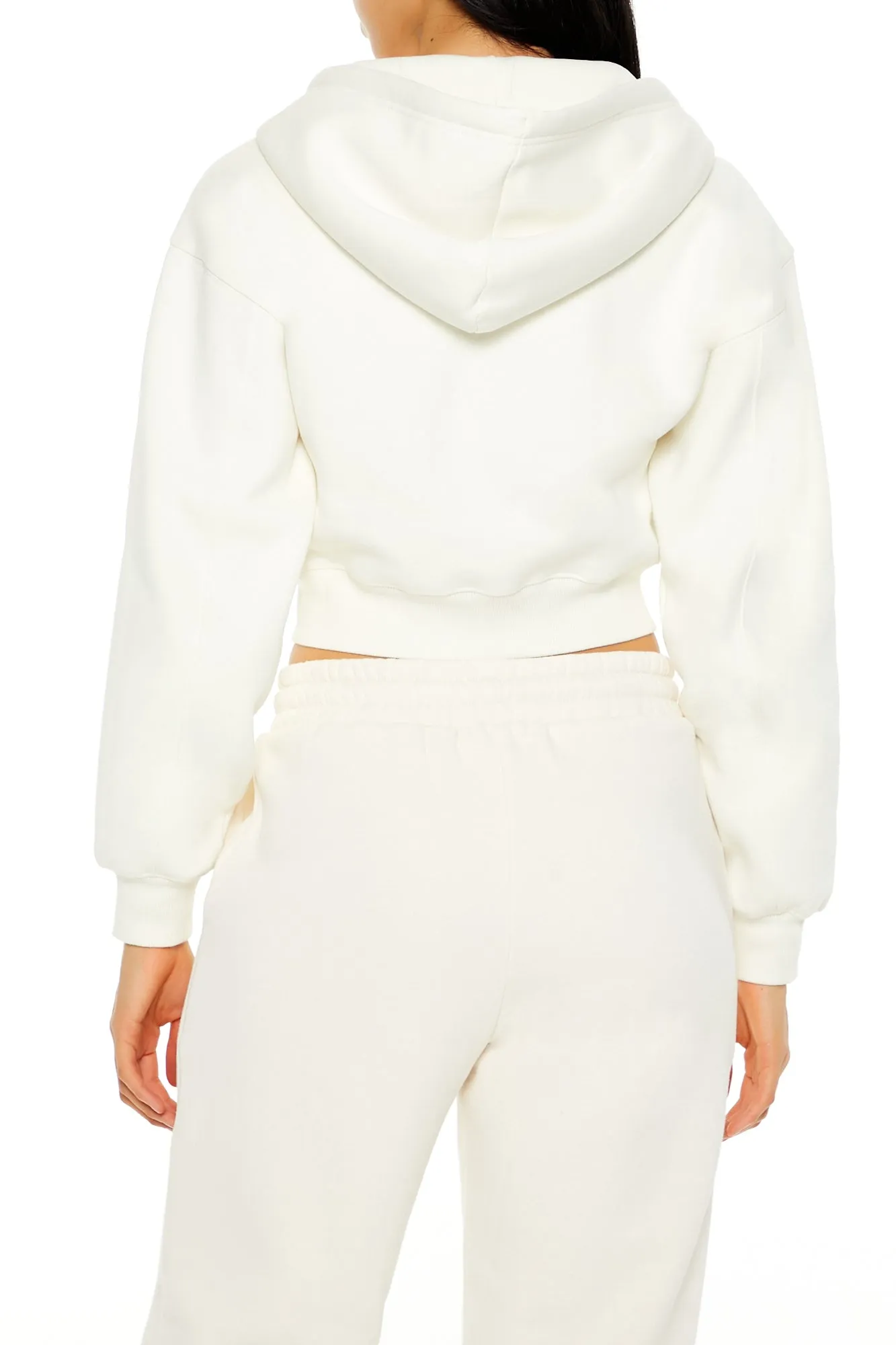 Long Sleeve Cropped Athletic Jacket - Cream sold by Edgars product image thumbnail 4