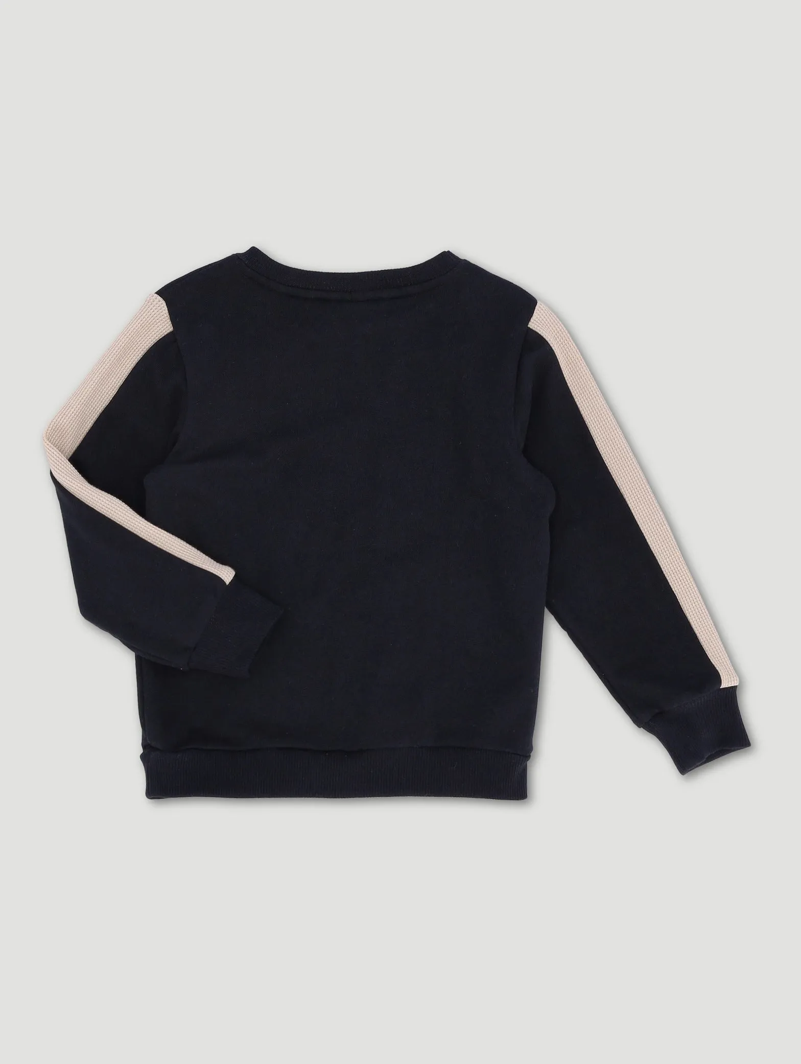 Pre-Boys Spiderman Waffle Crew Top - Black/Beige sold by Edgars product image thumbnail 2