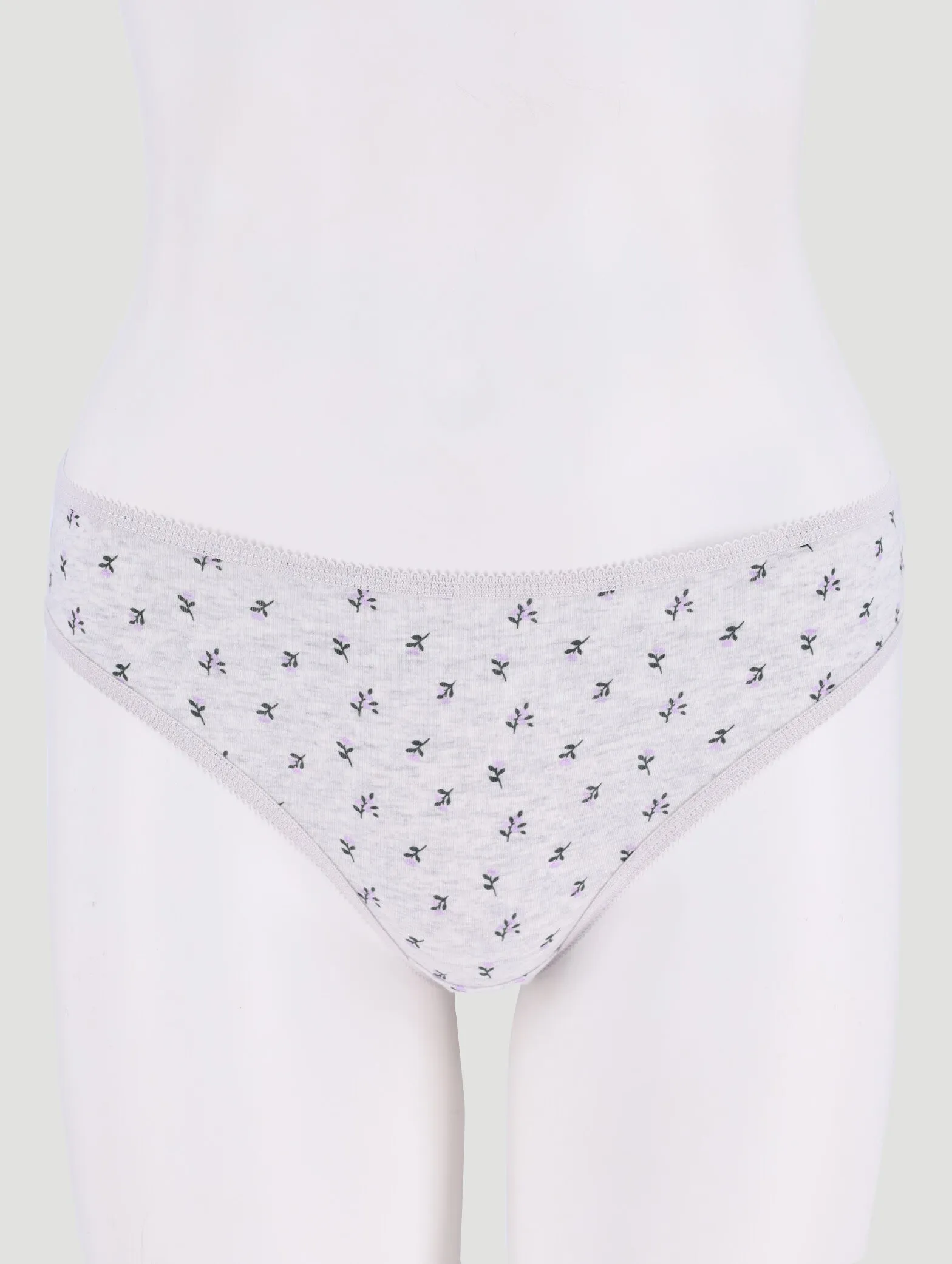 5 Pack Cotton Stretch Bikini Panties - Pink Leaf/Navy/Grey Leaf sold by Edgars product image thumbnail 3