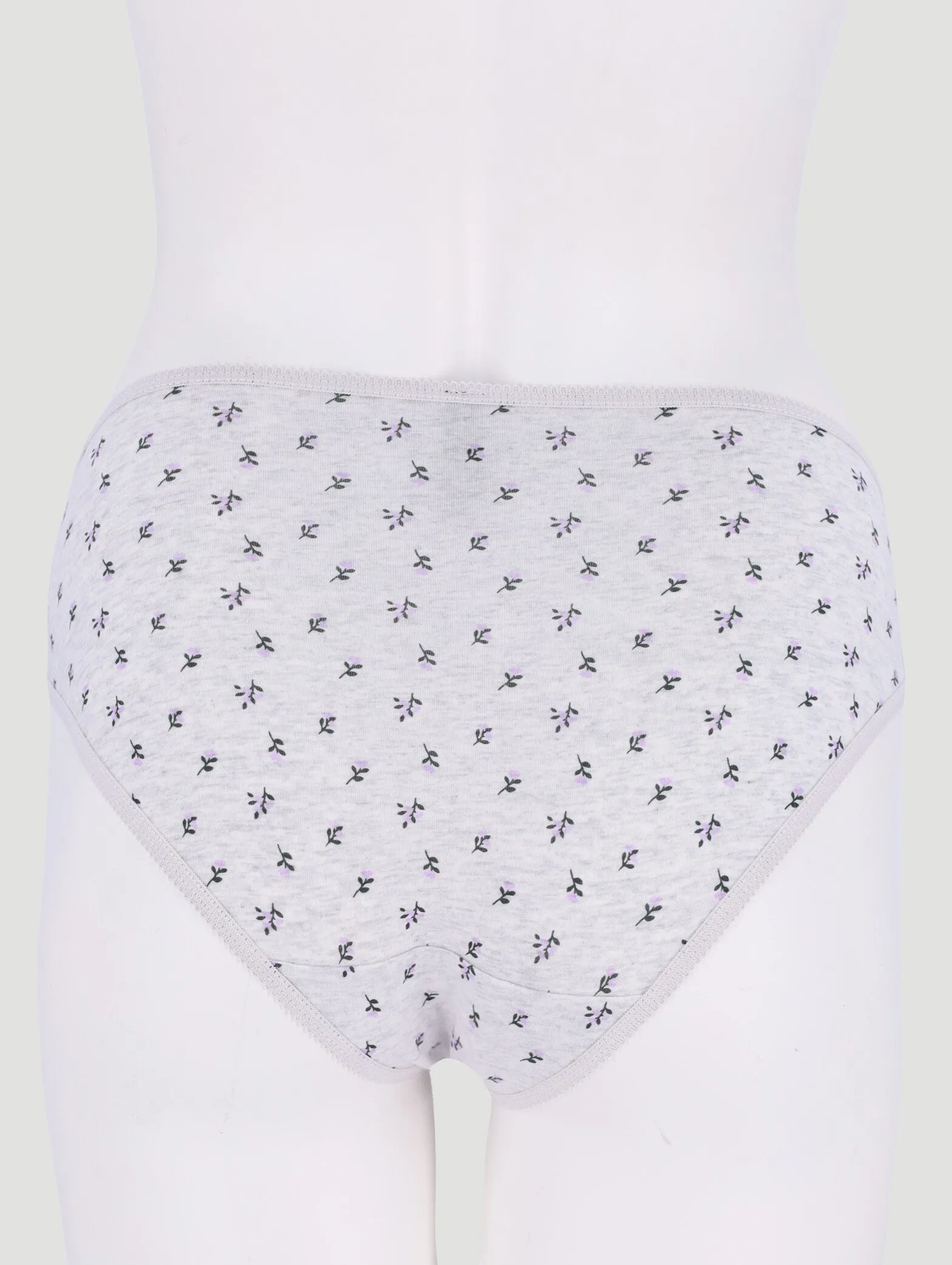 5 Pack Cotton Stretch Bikini Panties - Pink Leaf/Navy/Grey Leaf sold by Edgars product image thumbnail 4