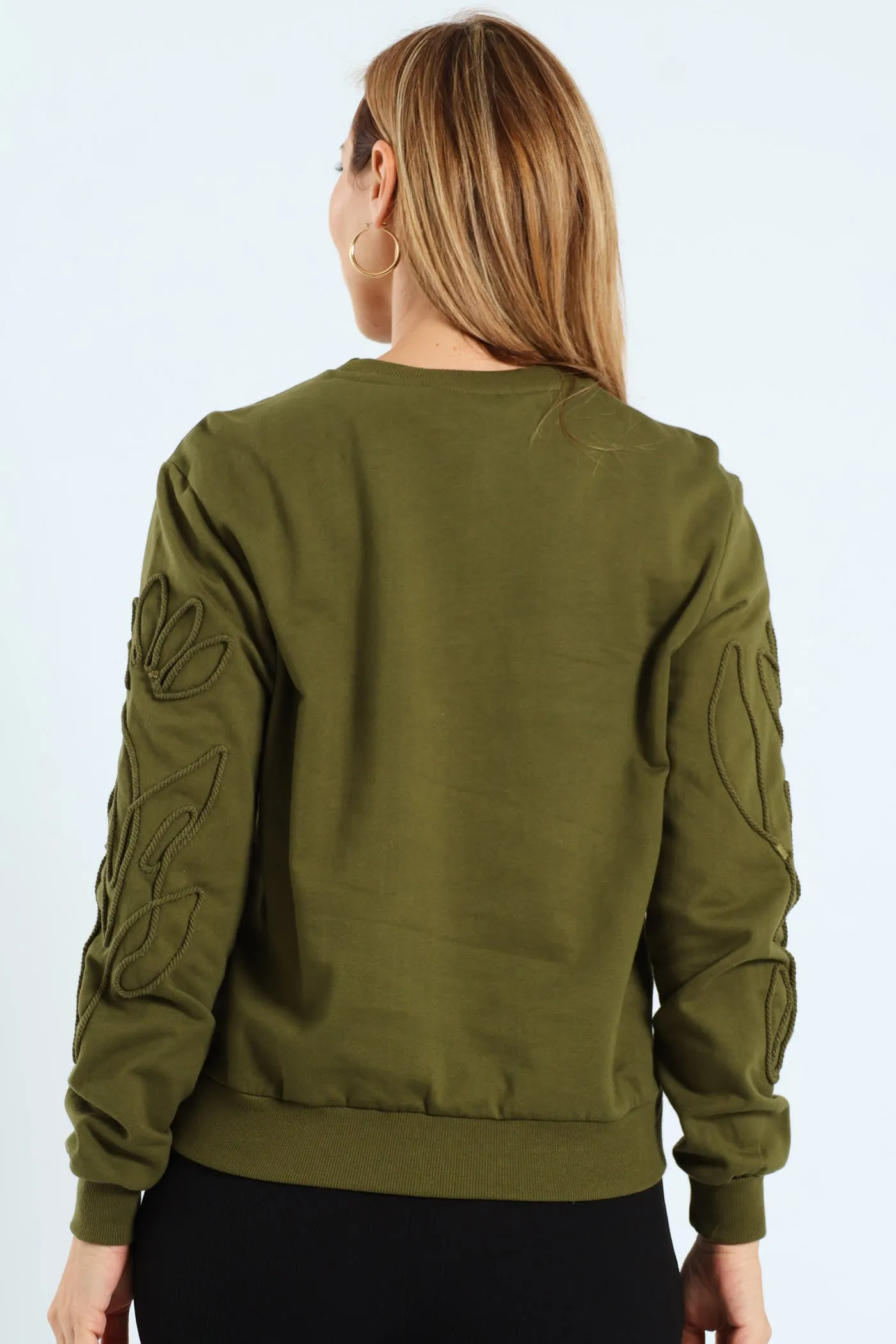 Long Sleeve Foliage Cornelli Fleece Pullover - Fatigue sold by Edgars product image thumbnail 3