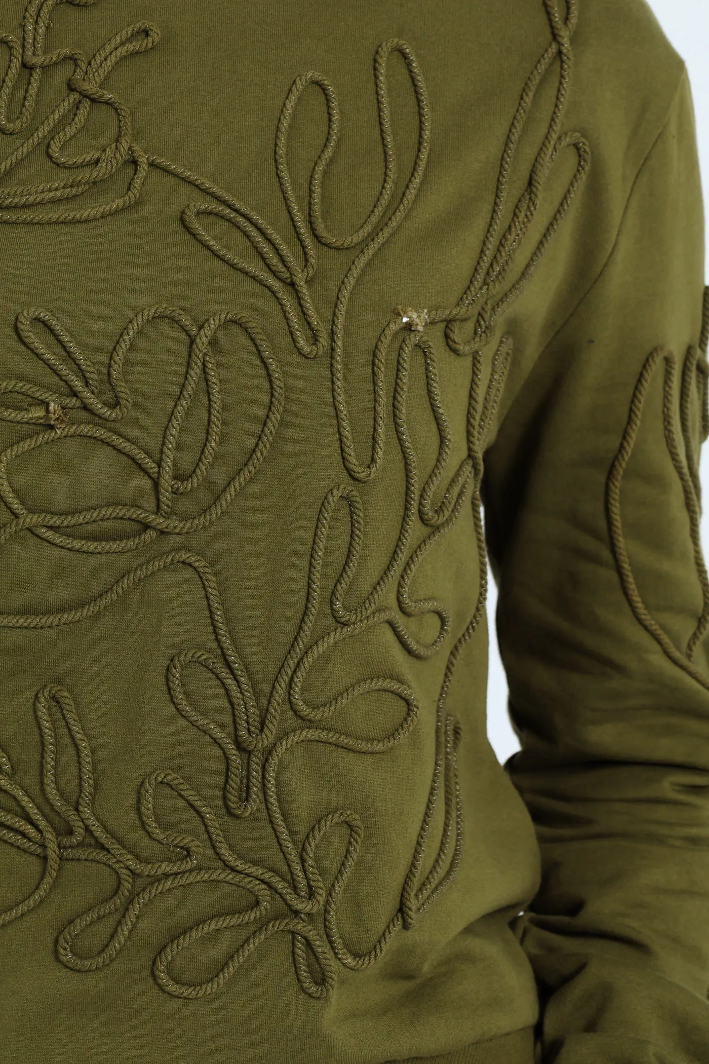 Long Sleeve Foliage Cornelli Fleece Pullover - Fatigue sold by Edgars product image thumbnail 4