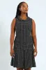 Peterpan Collared Tweed Dress - Black/White sold by Edgars