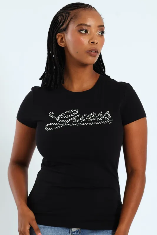 Stone Script Tee - Black sold by Edgars