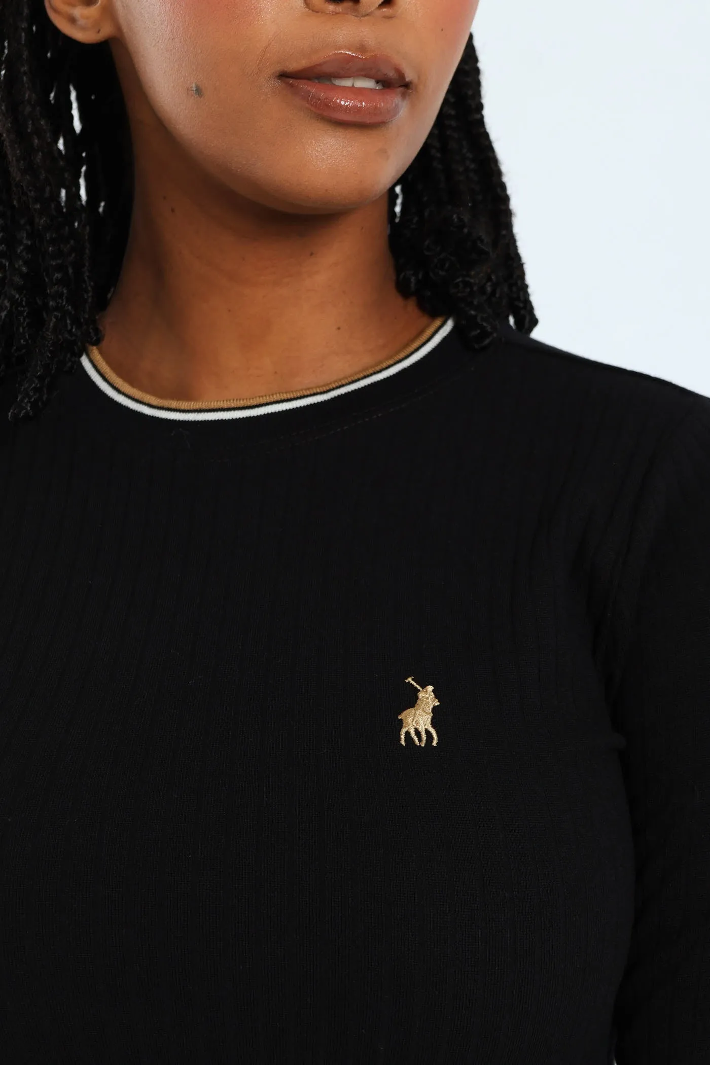 Zoe Long Sleeve Rib Fitted Dress - Black sold by Edgars product image thumbnail 2