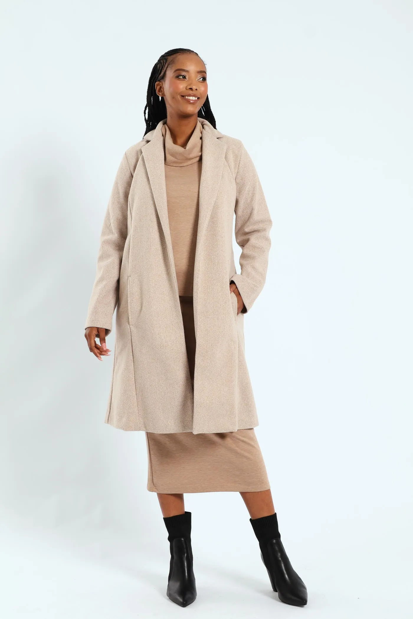 Basic Panelled Coat - Oatmeal sold by Edgars product image thumbnail 2