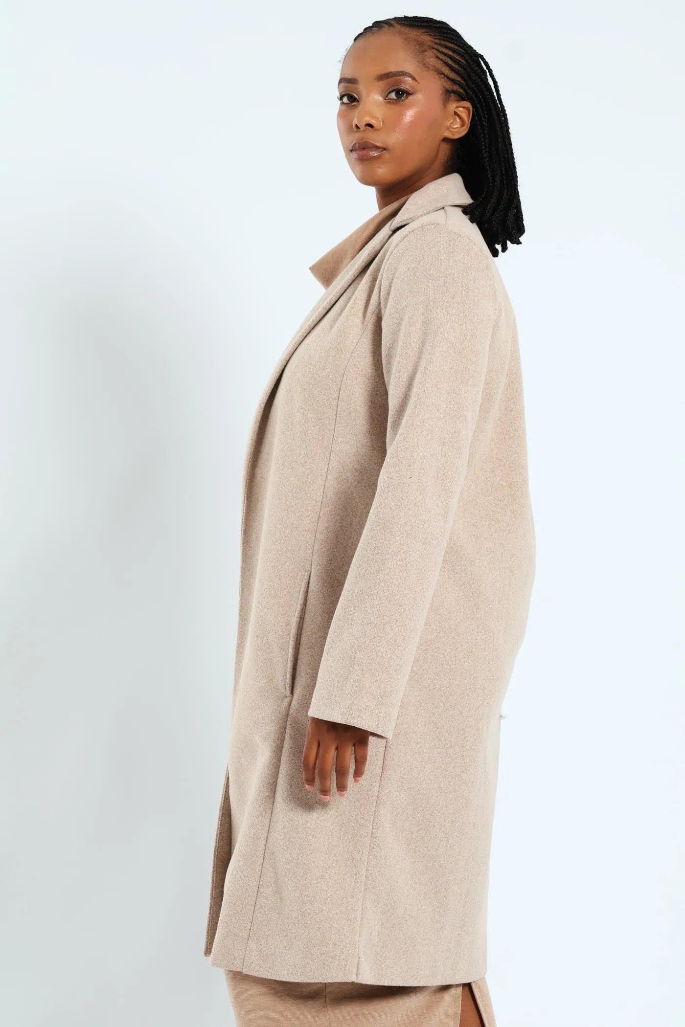 Basic Panelled Coat - Oatmeal sold by Edgars product image thumbnail 4