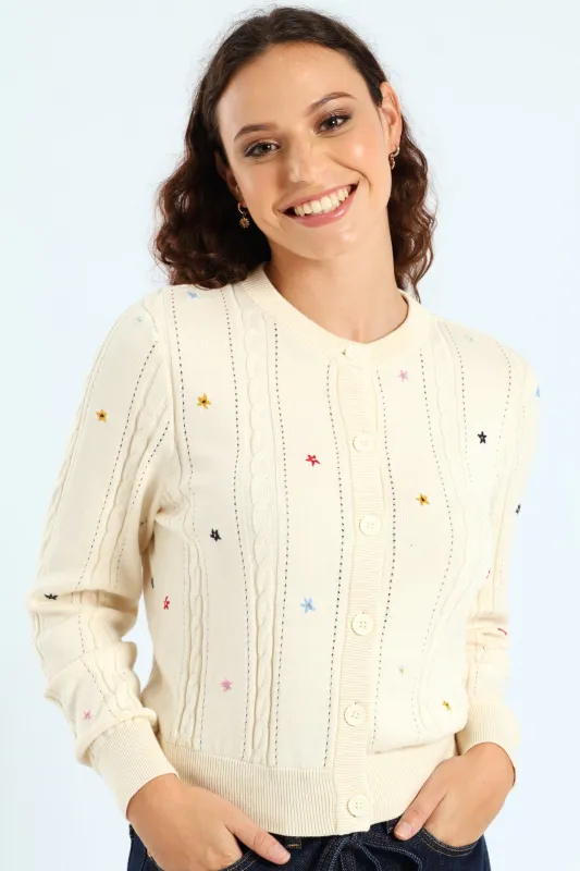 Marais Cardigan - White sold by Edgars