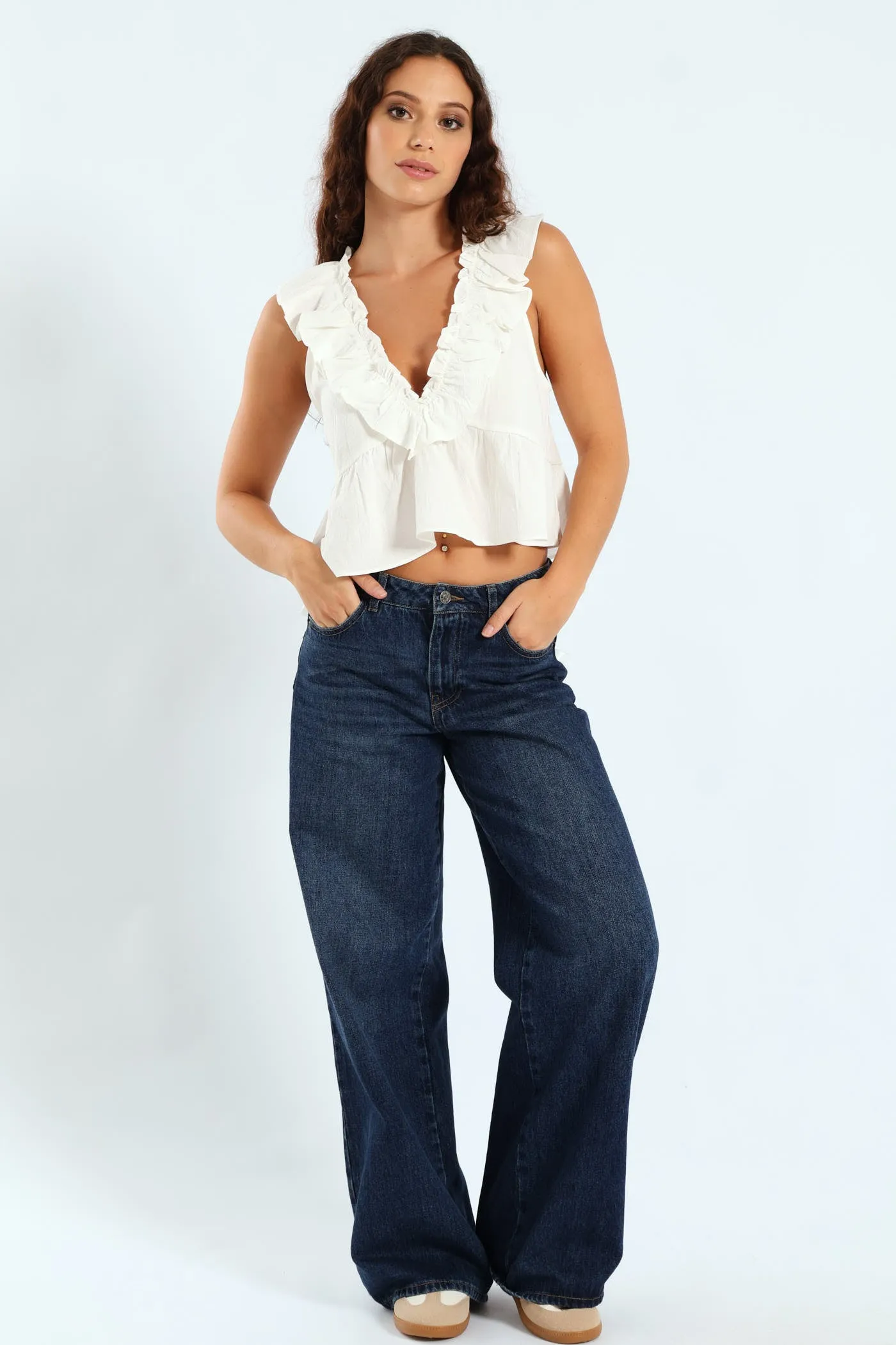 Frill Front Blouse - Off White sold by Edgars product image thumbnail 2