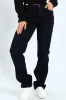 Mid Waist Straight Leg Jean - Blue/Black sold by Edgars