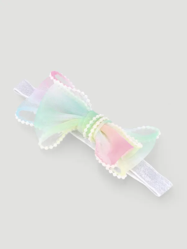 Pre-Girls Multi Colour Bow Headband sold by Edgars