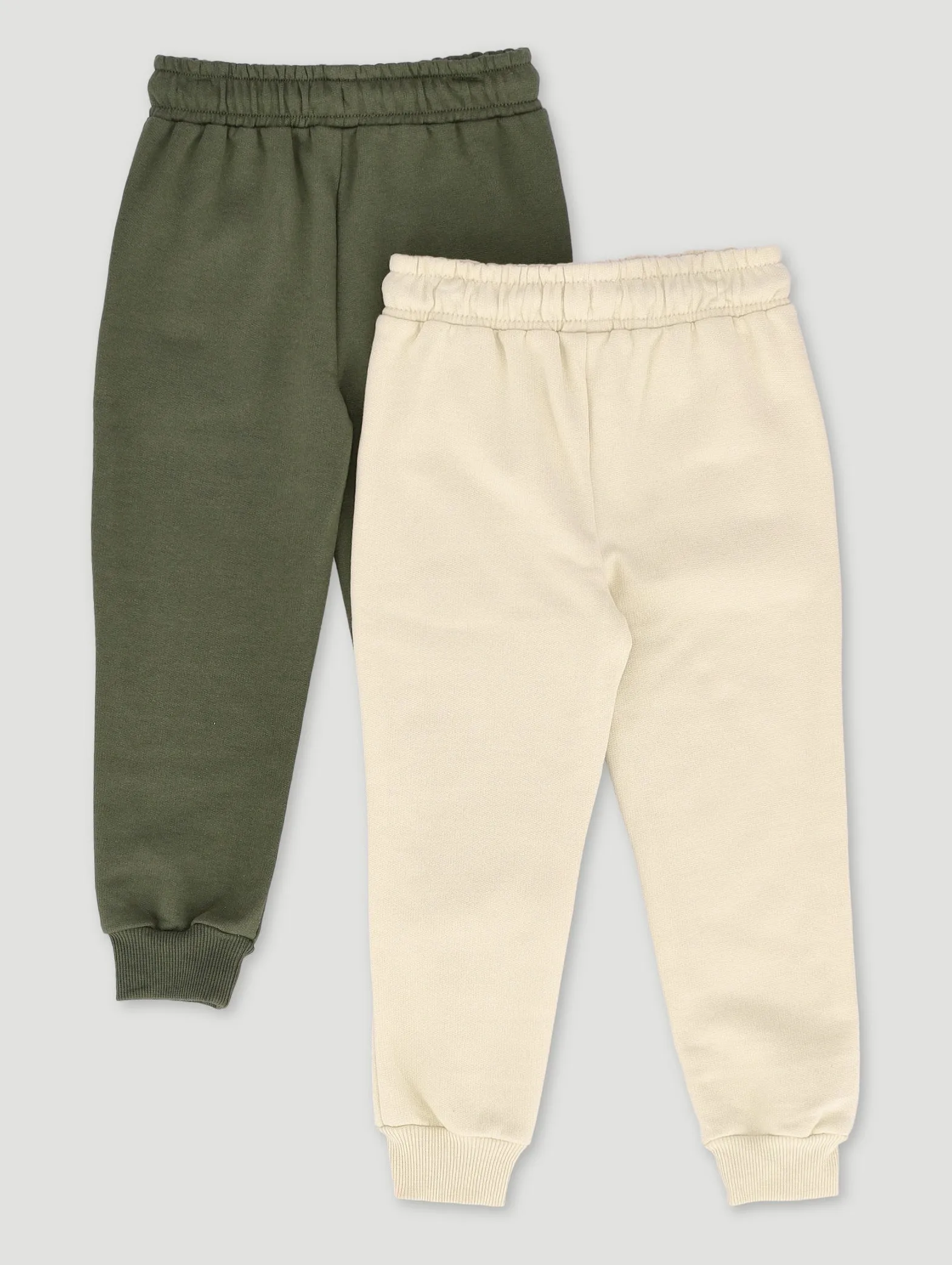 Pre-Boys 2 Pack Fleece Jogger - Olive/Stone sold by Edgars product image thumbnail 2