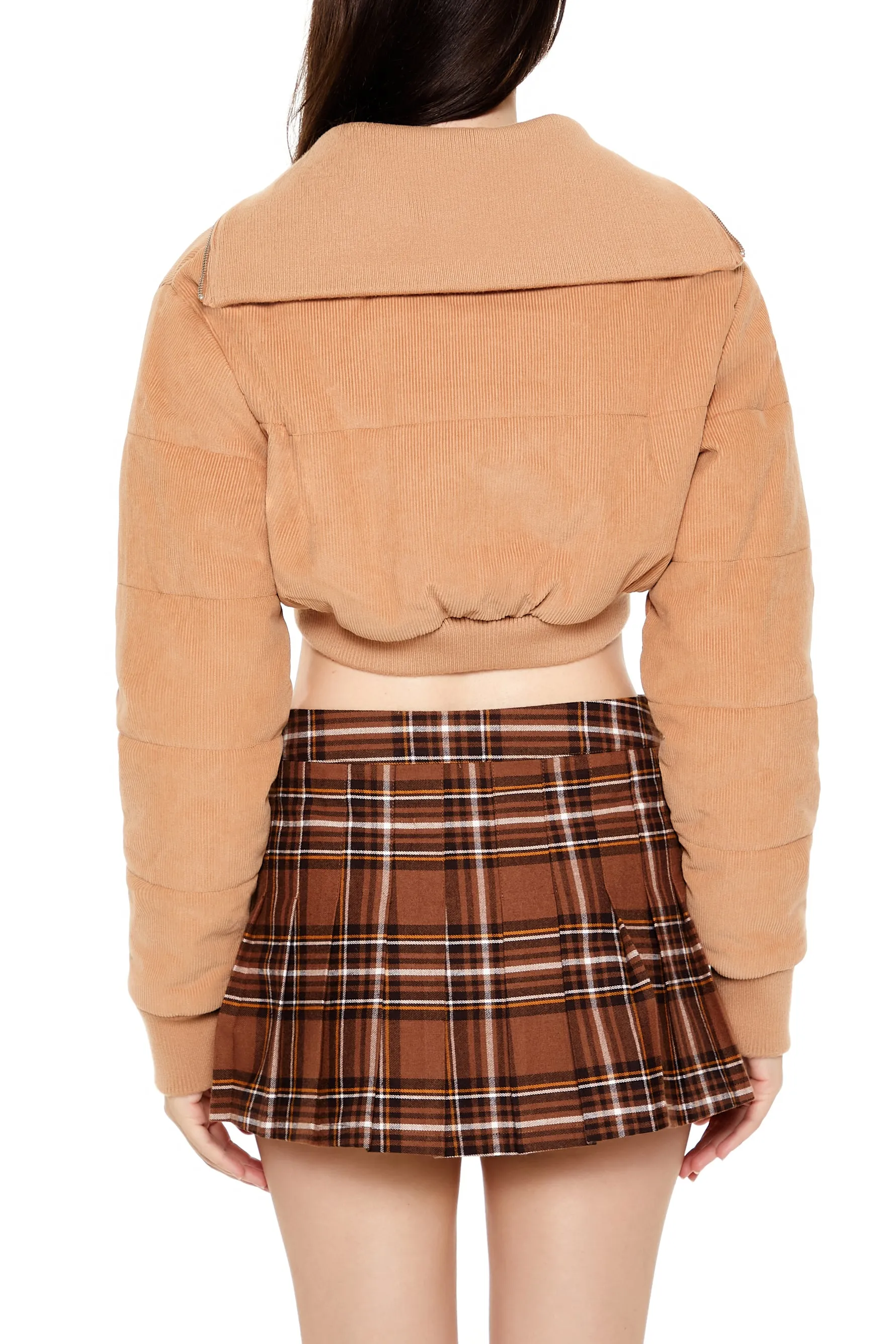 Cropped Corduroy Puffer Jacket - Camel sold by Edgars product image thumbnail 4