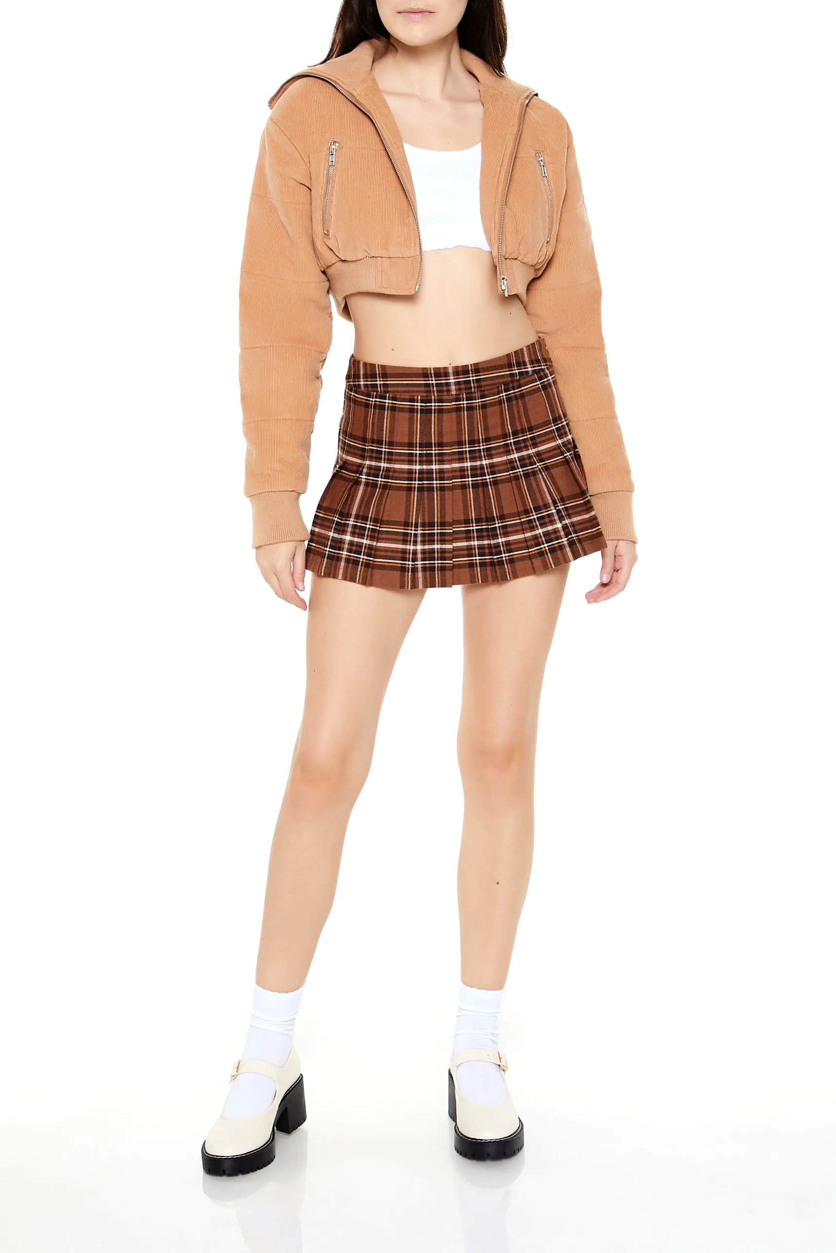 Cropped Corduroy Puffer Jacket - Camel sold by Edgars product image thumbnail 5