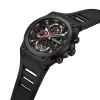 Black Case Black Dial Watch With Black Silicone Strap sold by Edgars
