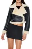 Faux Leather Moto Jacket - Black sold by Edgars