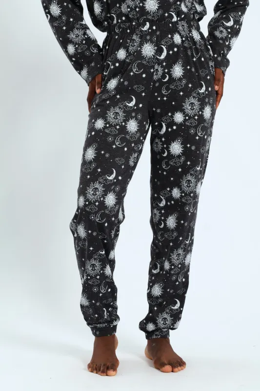 Celestial Knit Jogger - Charcoal Melange sold by Edgars