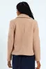 Oversized Boucle Double Breasted Jacket - Latte sold by Edgars
