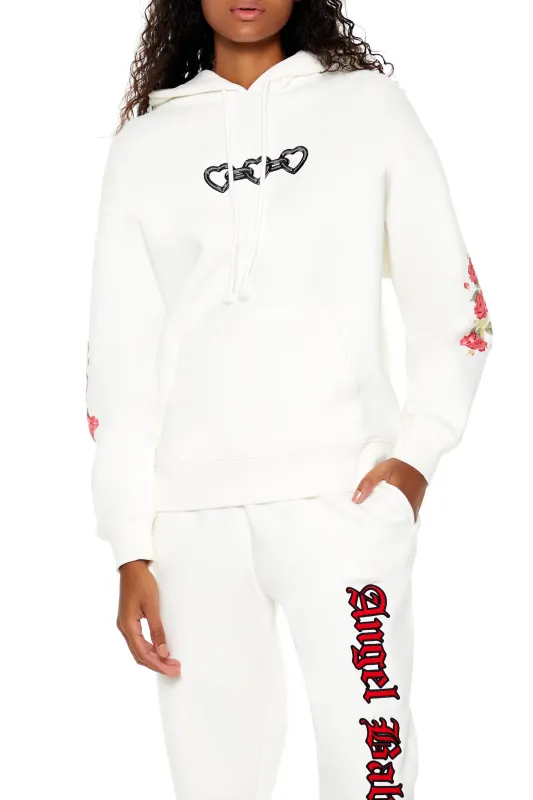 Angel Heart Chain Hoodie - White sold by Edgars