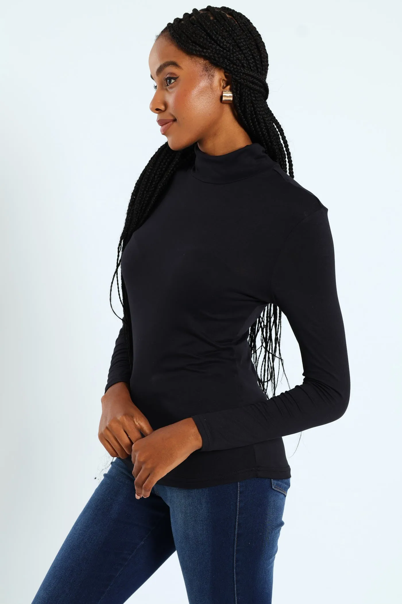 Long Sleeve Basic Poloneck - Black sold by Edgars product image thumbnail 3