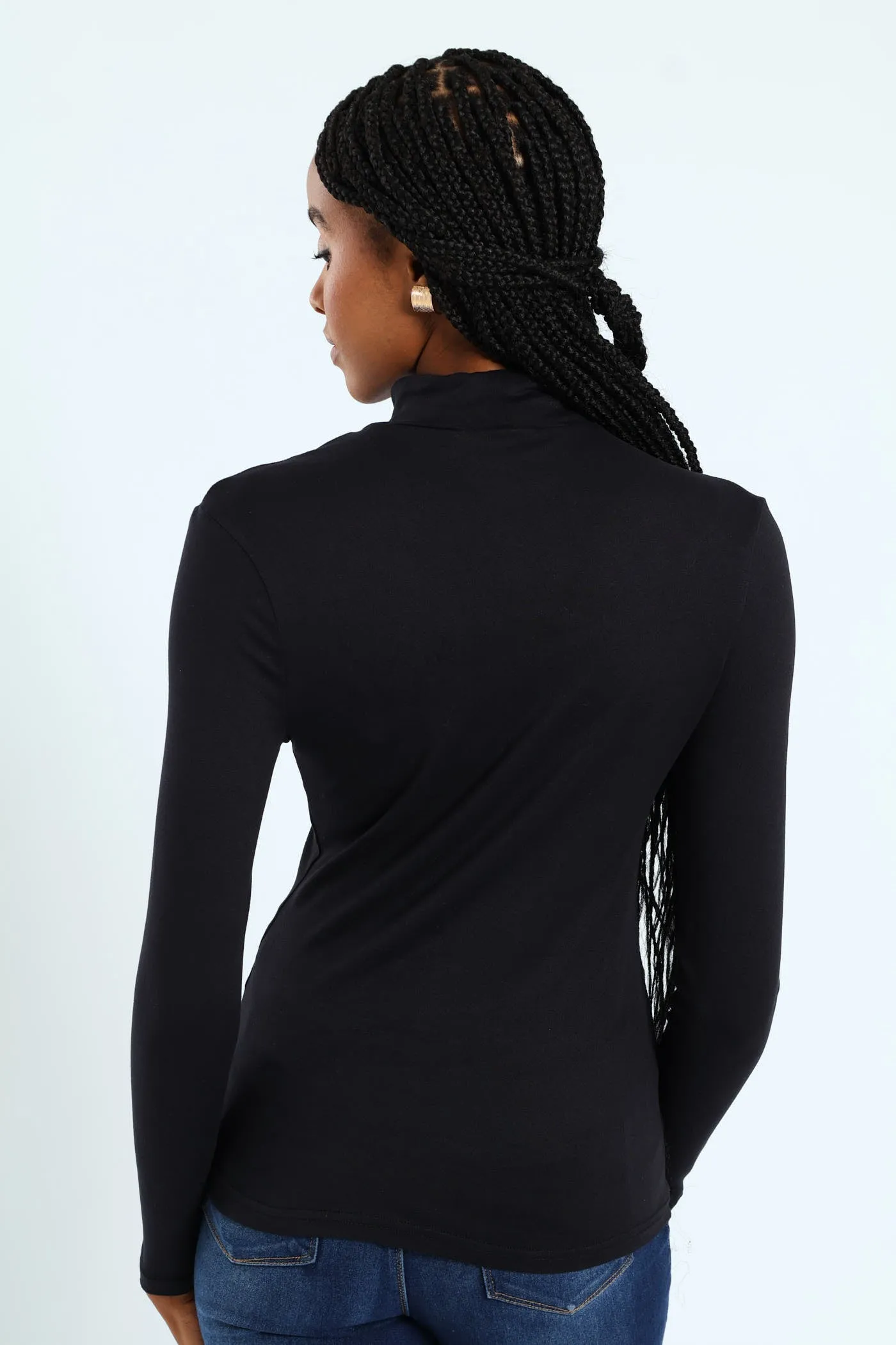 Long Sleeve Basic Poloneck - Black sold by Edgars product image thumbnail 4