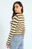 Textured Stripe Cardigan - Olive sold by Edgars