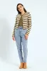 Textured Stripe Cardigan - Olive sold by Edgars