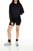 Fleece Drawstring Hoodie - Black sold by Edgars