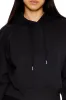 Fleece Drawstring Hoodie - Black sold by Edgars