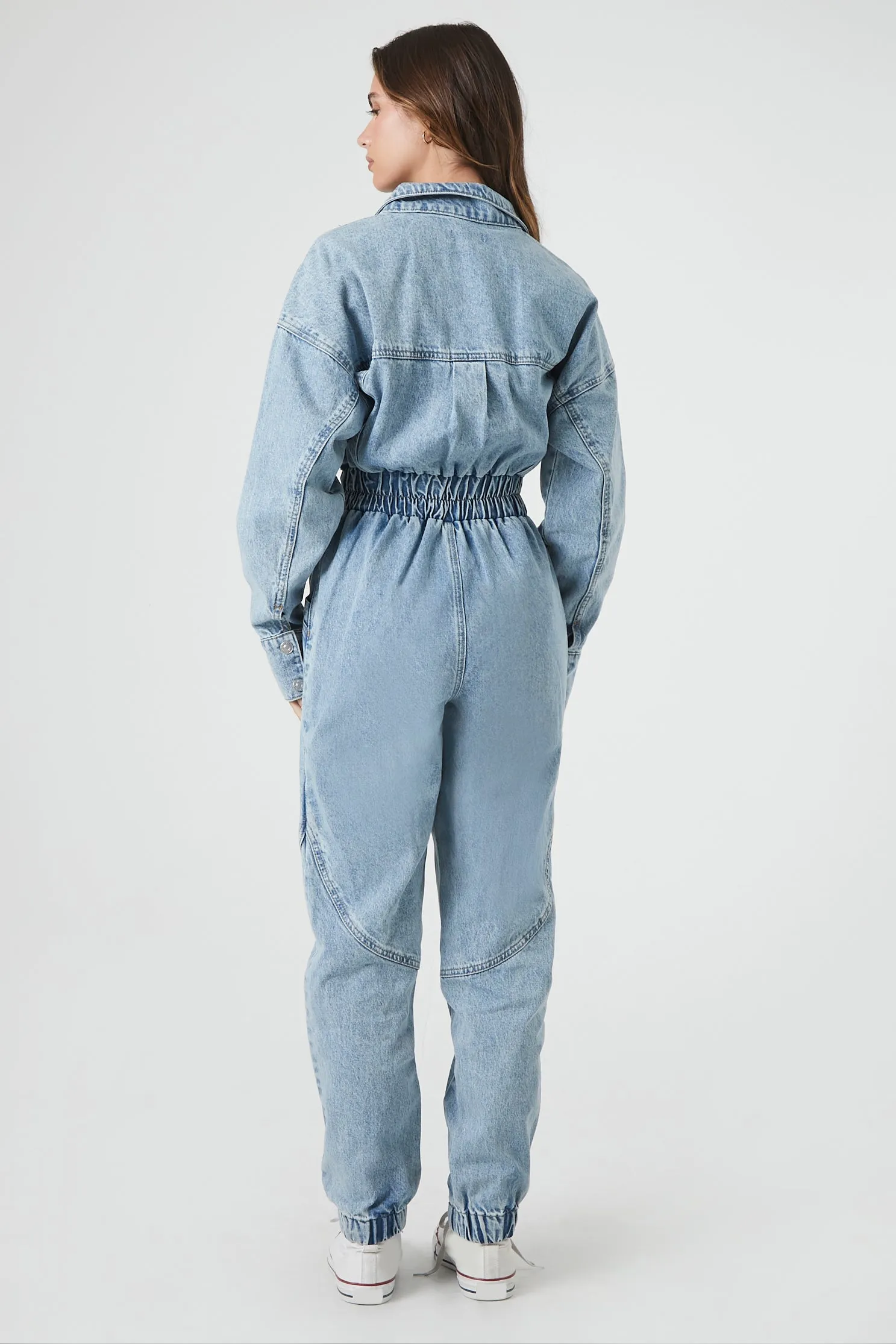 Long Sleeve Denim Jumpsuit - Mid Blue sold by Edgars product image thumbnail 5