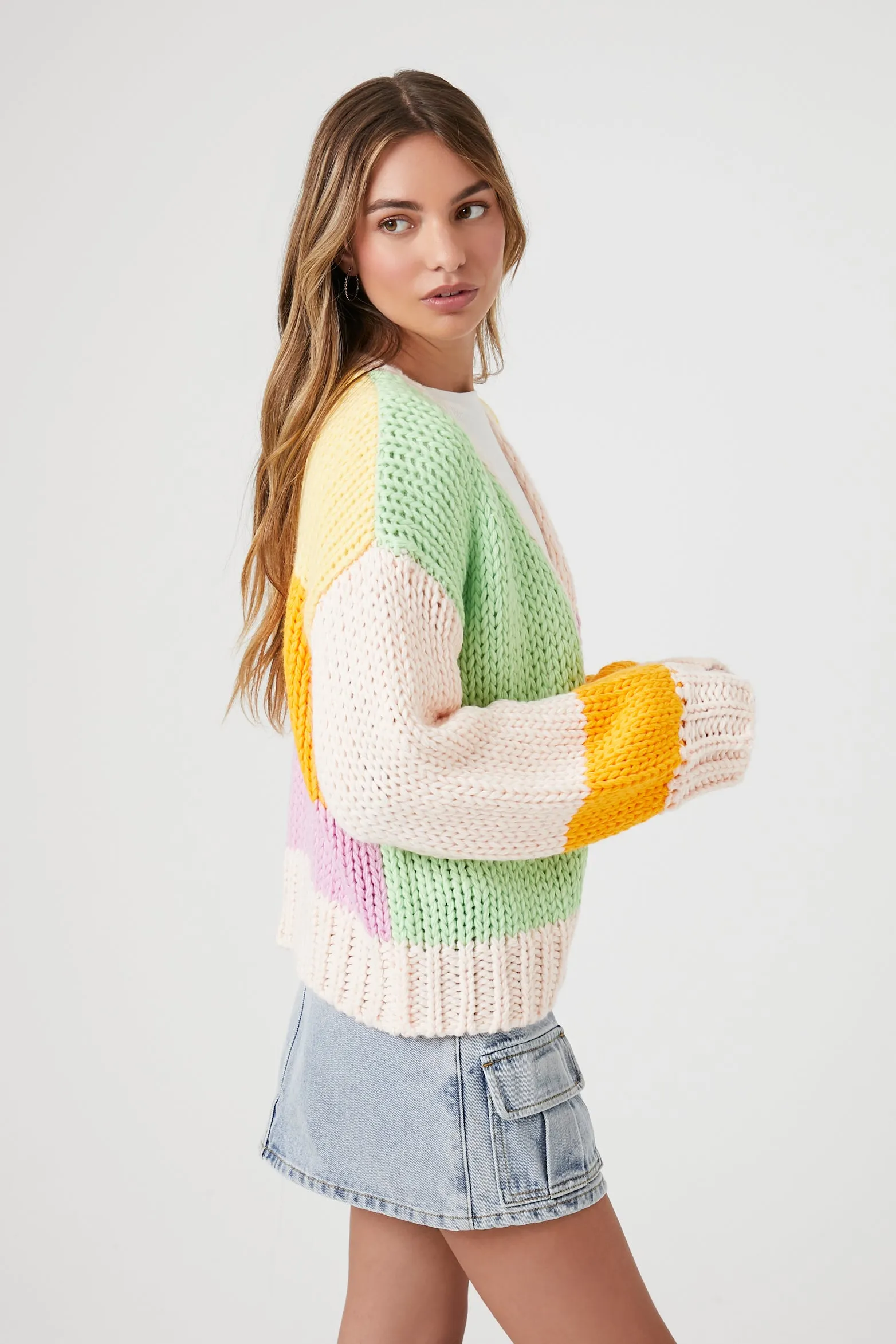 Colorblock Cardigan Sweater - Pink sold by Edgars product image thumbnail 2