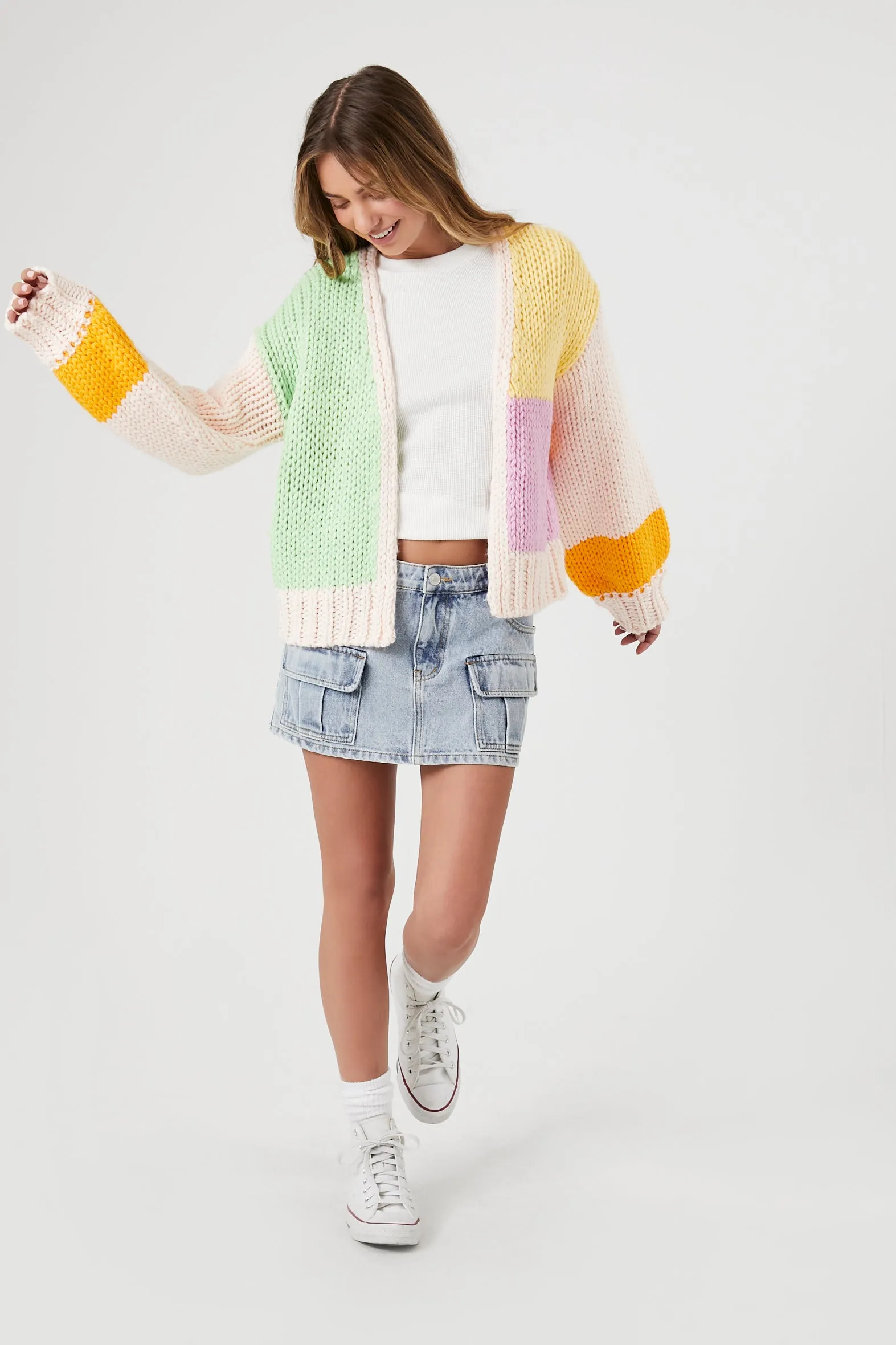 Colorblock Cardigan Sweater - Pink sold by Edgars product image thumbnail 4