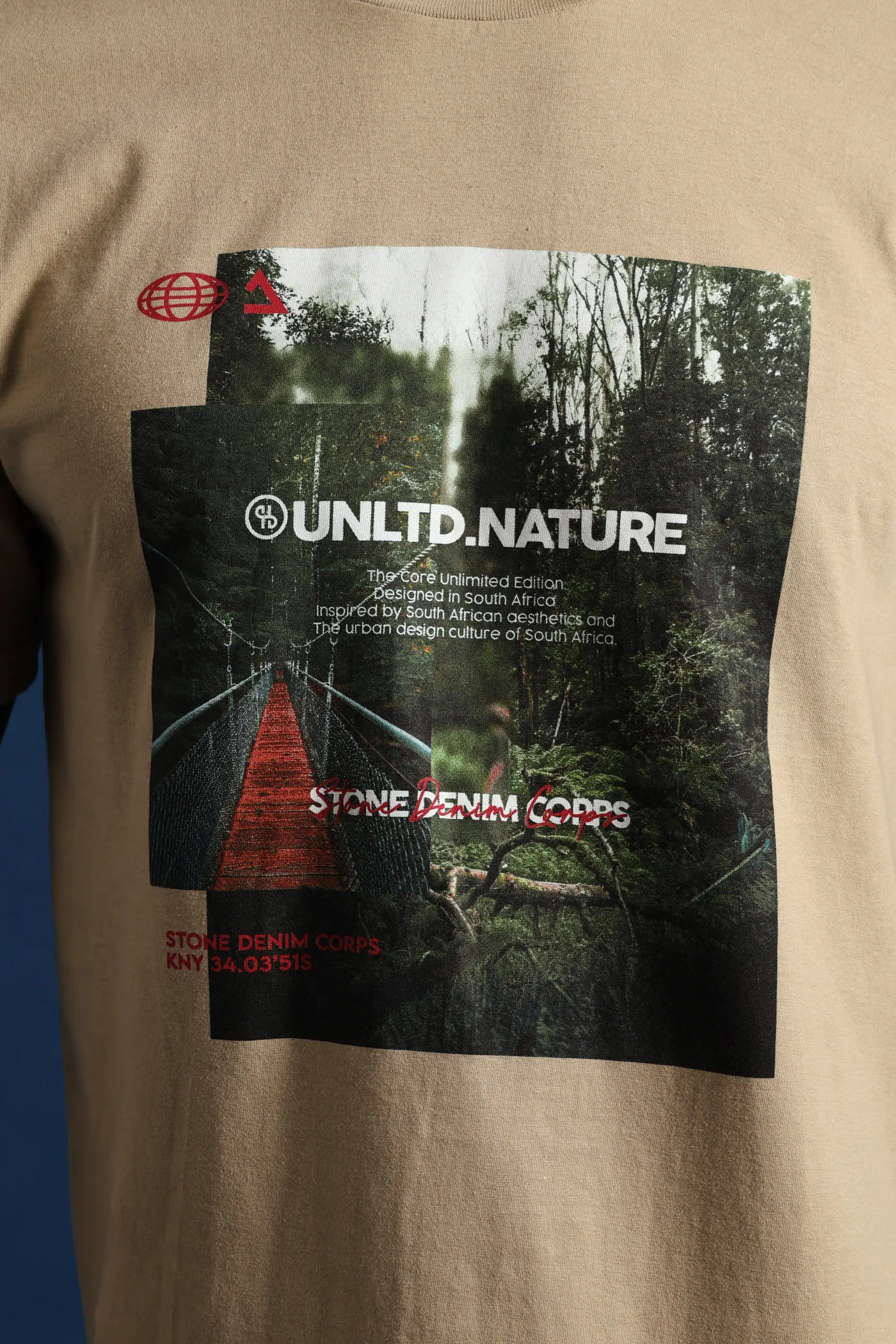 Forest Trail Bridge Photo Tee - Taupe sold by Edgars product image thumbnail 2