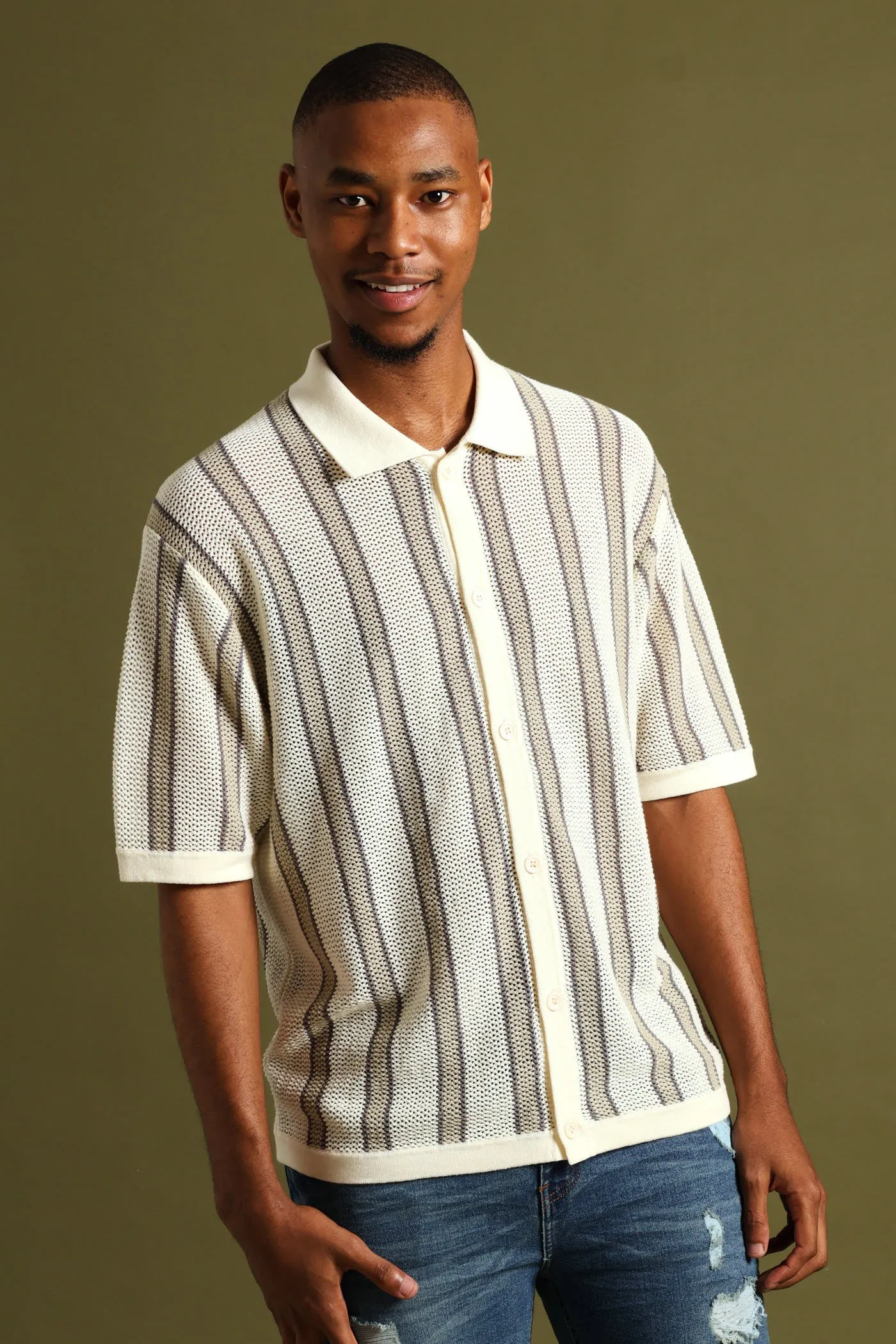 Crochet Shirt - Stone sold by Edgars product image thumbnail 3