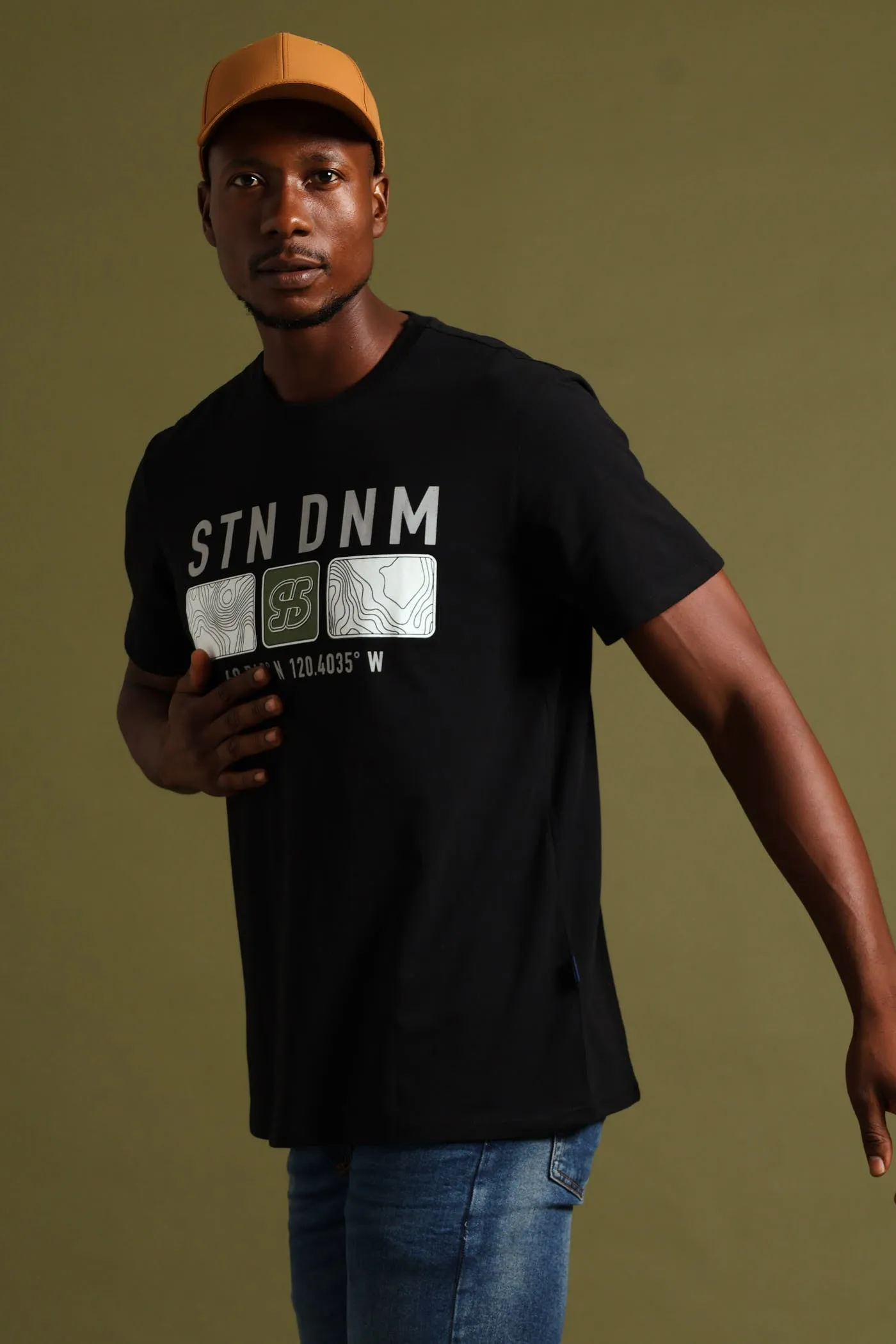 Topographic Block Print Tee - Black sold by Edgars product image thumbnail 2