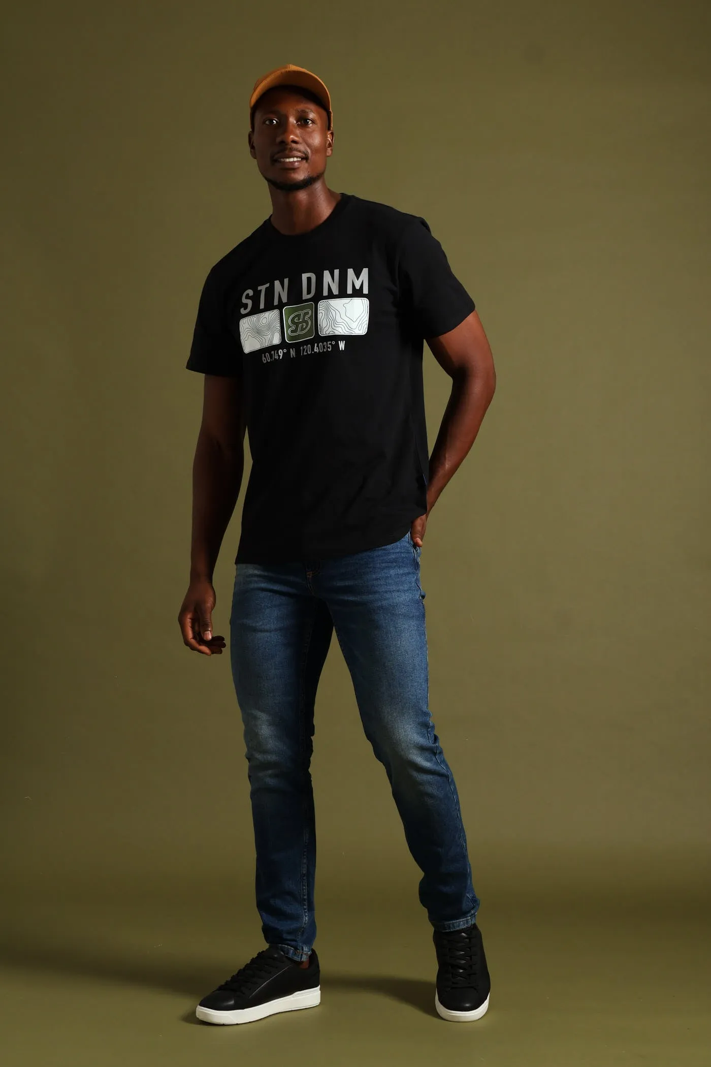 Topographic Block Print Tee - Black sold by Edgars product image thumbnail 4