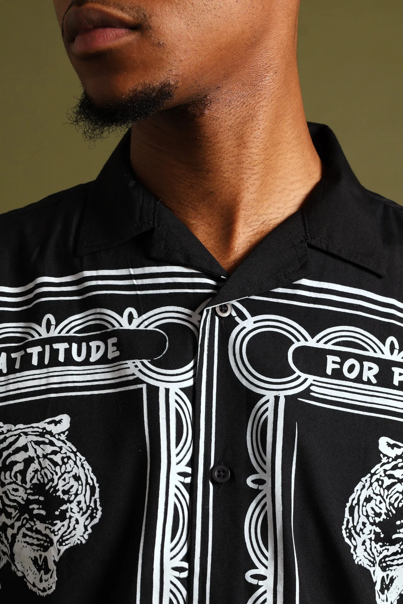Tiger Block Print Shirt - Black sold by Edgars product image thumbnail 4
