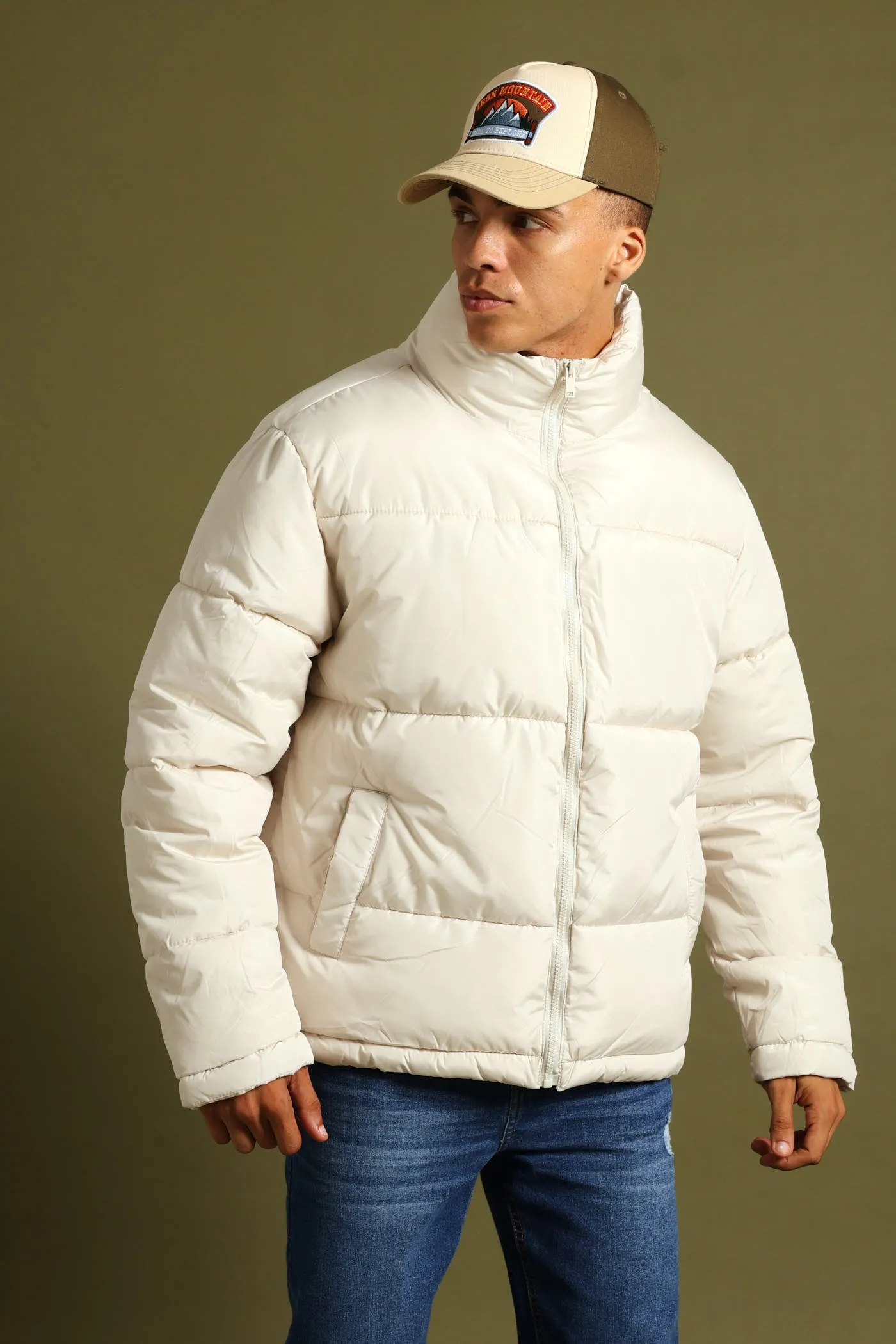 Basic Puffer - Light Stone sold by Edgars