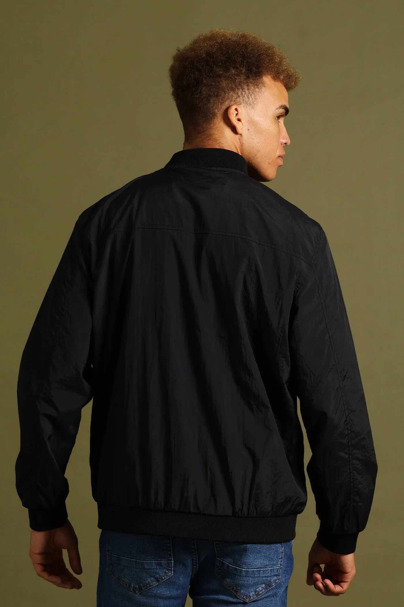 Smart Crinkle Bomber Jacket - Black sold by Edgars product image thumbnail 4