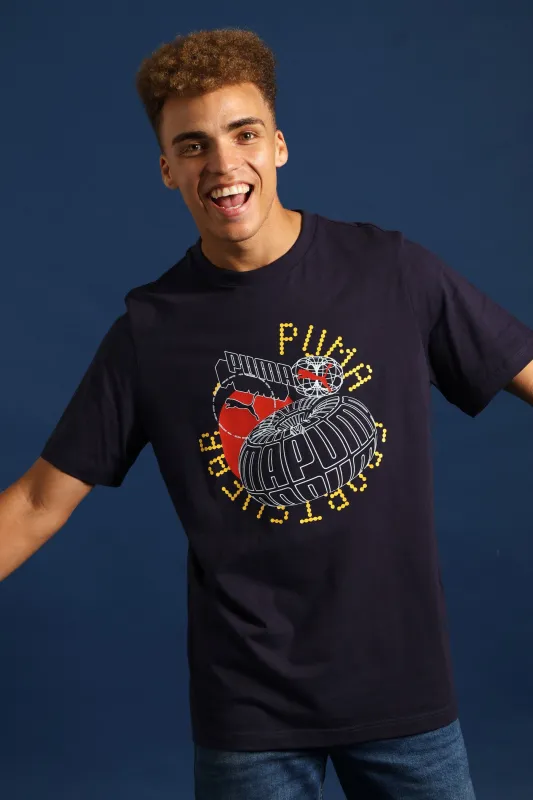 Graphics Execution Tee - Navy sold by Edgars 