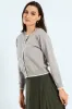 Pearl Detail Cardigan - Light Grey sold by Edgars