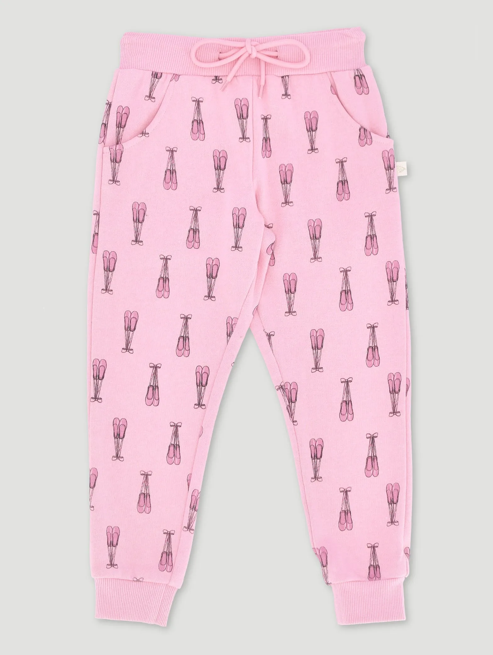 Pre-Girls Ballet Shoes Print Jogger - Pink sold by Edgars