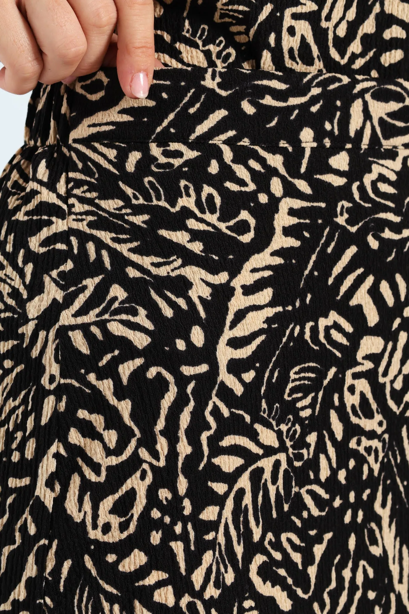 Tiered Knit Maxi Skirt - Black/Cream sold by Edgars product image thumbnail 5